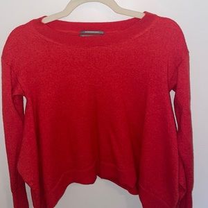 ANTHROPOLOGIE Red Long Sleeve Shirt